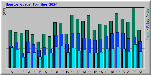 Hourly usage for May 2024