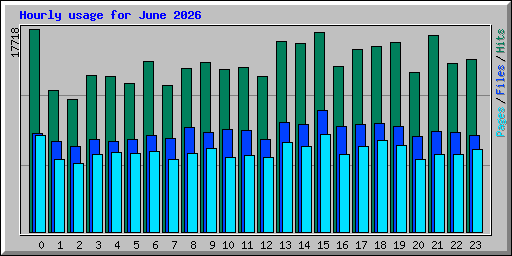 Hourly usage for June 2026